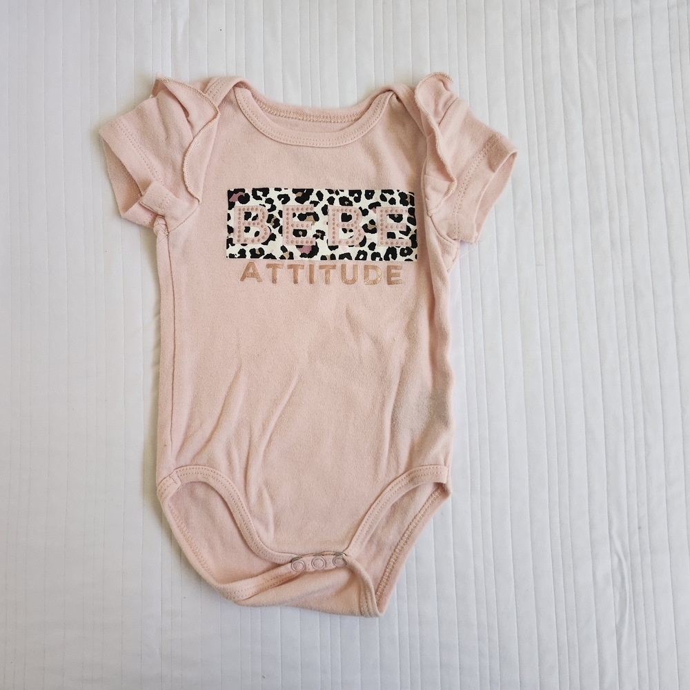 bebe Light Pink Attitude Bodysuit